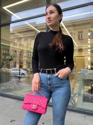 Женская сумка Chanel 20 молодежная сумка шанель через плечо из мягкой экокожи изящная брендовая сумочка