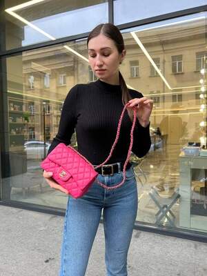 Женская сумка Chanel 20 молодежная сумка шанель через плечо из мягкой экокожи изящная брендовая сумочка