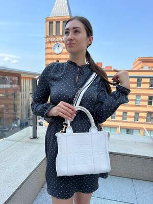 Женская сумка Marc Jacobs Tote mini MJ Марк Джейкобс Большая сумка шопер на плечо легкая сумка из экокожи