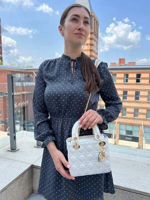 Женская сумка Dior mini Диор маленькая сумка шоппер на плечо красивая, легкая, стеганая сумка из экокожи
