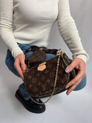 Женская сумка из эко-кожи Луи Виттон Louis Vuitton LV молодежная, брендовая сумка через плечо