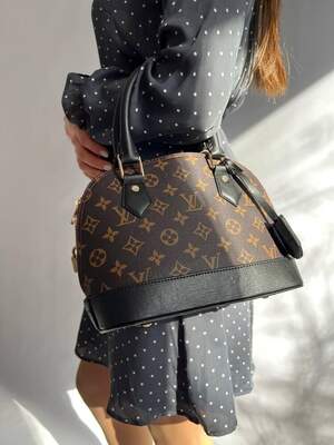 Женская сумка из эко-кожи Луи Виттон Louis Vuitton Alma LV молодежная, брендовая сумка через плечо