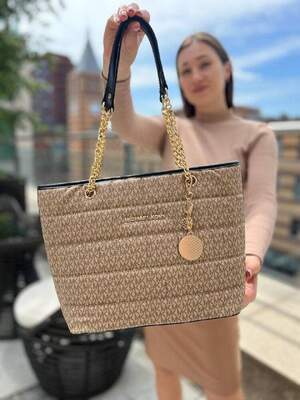 Женская сумка из эко-кожи Michael Kors молодежная, брендовая сумка шопер через плечо