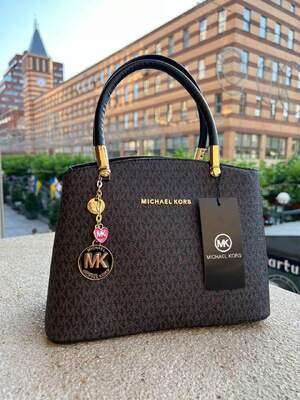 Женская сумка из эко-кожи Michael Kors молодежная, брендовая сумка шопер через плечо