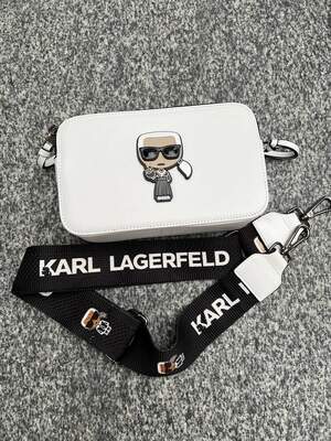 Женская сумка из эко-кожи Карл Лагерфельд Karl Lagerfeld молодежная, брендовая сумка через плечо