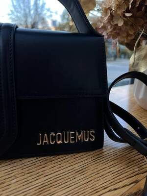 Женская сумка из эко-кожи Jacquemus Le Bambino Black молодежная, брендовая сумка-клатч маленькая через плечо