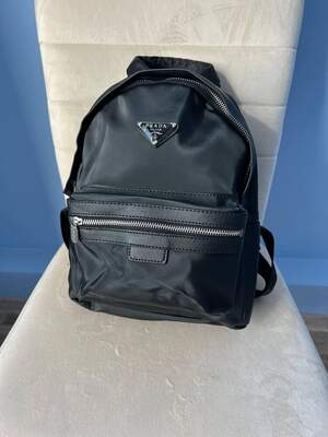 Женский рюкзак текстильный Prada backpack молодежный, брендовый рюкзак