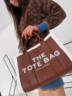 Женская сумка Marc Jacobs Tote MJ Марк Джейкобс Большая сумка шопер на плечо легкая сумка из экокожи