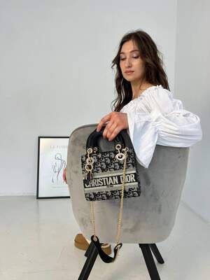 Женская сумка Dior mini textile Диор маленькая сумка шоппер на плечо красивая, легкая, текстильная сумка